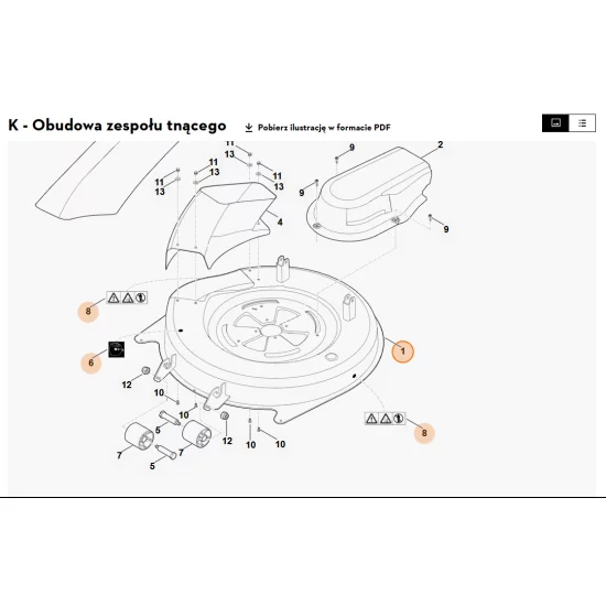 STIHL   Obudowa 6140 700 8511