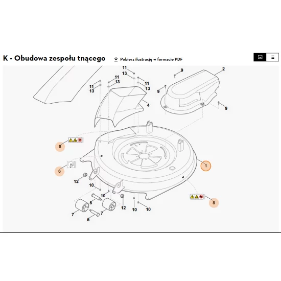 STIHL   Obudowa 6140 700 8512