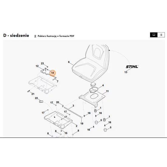 STIHL   Sprężyna kątowa 6140 703 4920