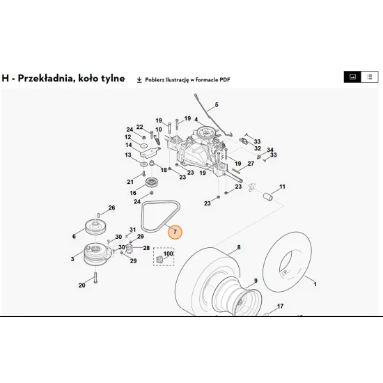 STIHL   Pasek klinowy 6140 704 2101