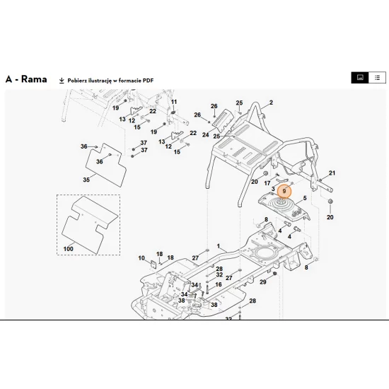 STIHL   Tulejka z kołnierzem 6140 763 3200