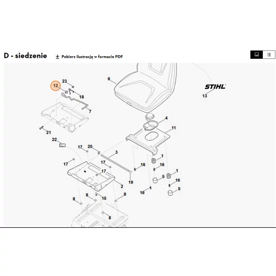 STIHL   Tulejka z kołnierzem 6140 763 3210