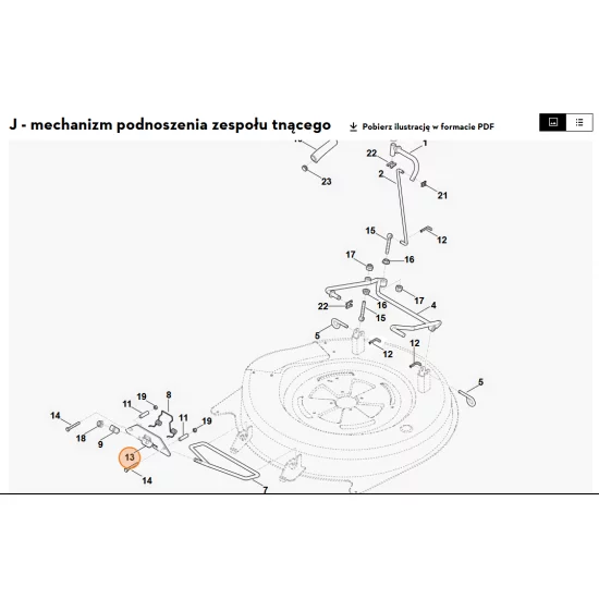 STIHL   Płytka wspornika 6140 763 5430