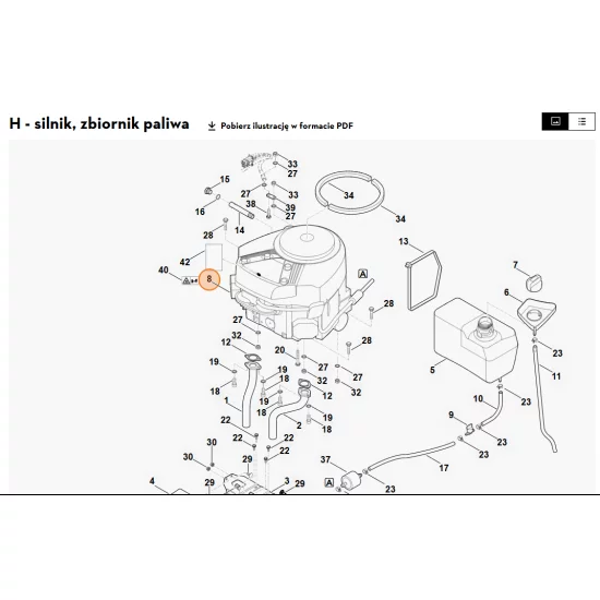 STIHL   B&S, silnik czterosuwowy 40R577-0002-H5 6160 011 1821