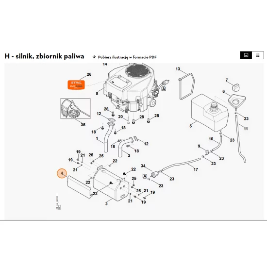 STIHL   Osłona blaszana 6160 145 3710