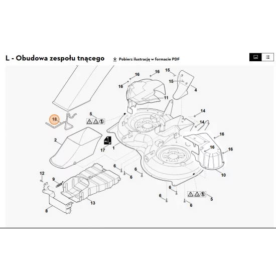 STIHL   Pałąk kanału wyrzutowego 6160 706 2800