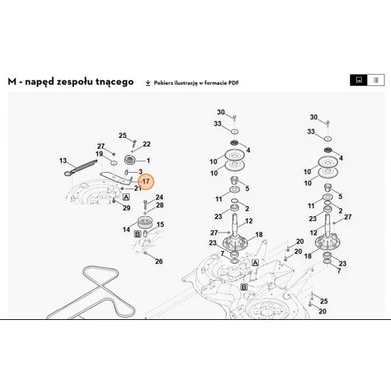 STIHL   Ramię naprężające 6160 764 2600