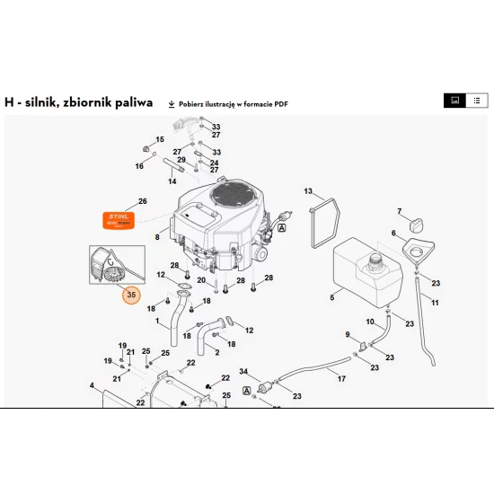 STIHL    Zestaw naprawczy (EVC 7000.0) 6165 007 1800