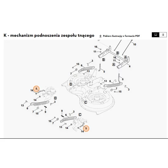 STIHL   drążek gwintowany 6165 703 4600