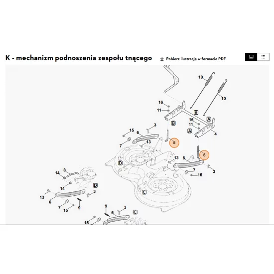 STIHL   drążek gwintowany 6165 703 4610