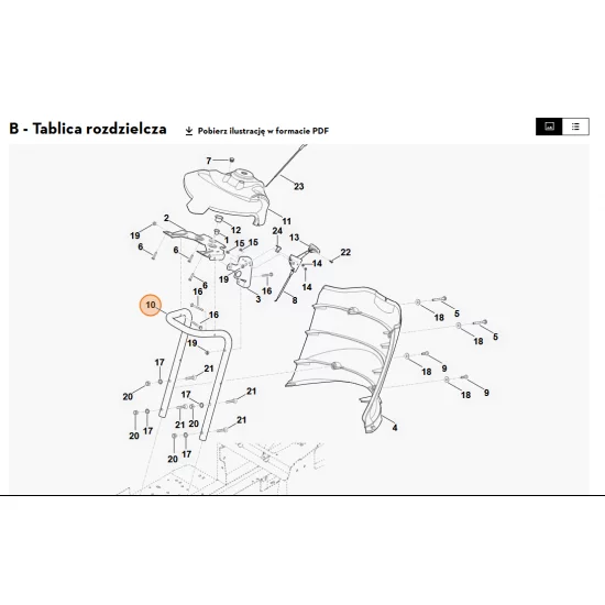 STIHL   Wspornik 6165 703 8500