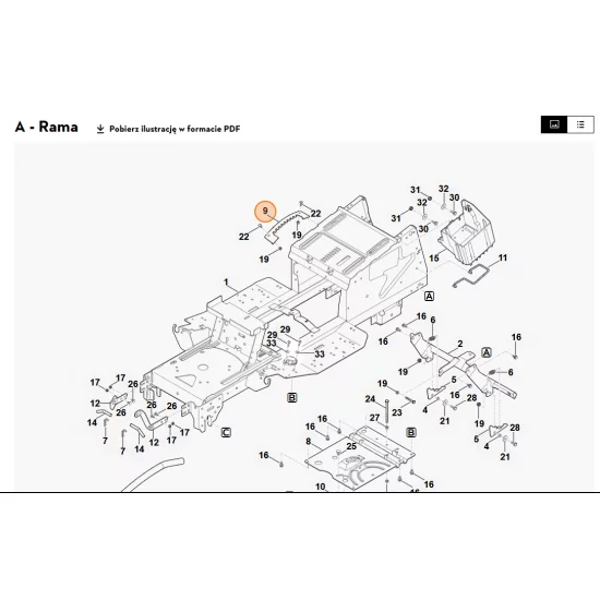 STIHL   Blacha zapadkowa 6165 703 9500