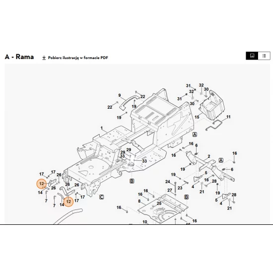 STIHL   zestaw zawiasów 6170 007 1002