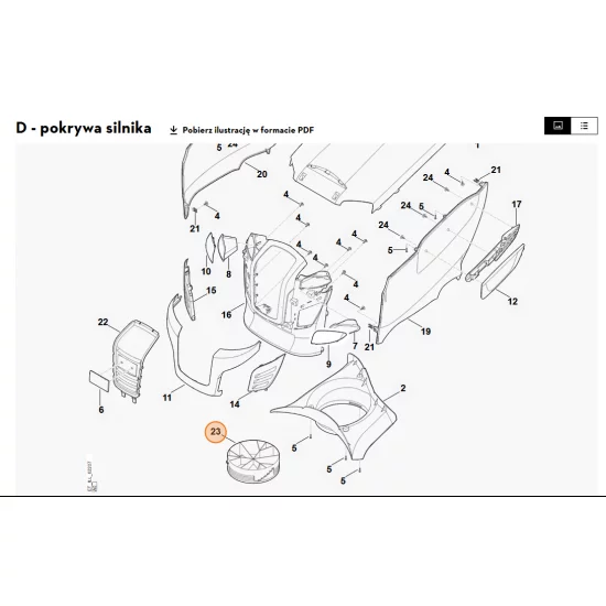 STIHL   pierścień kanału powietrza 6170 084 1900