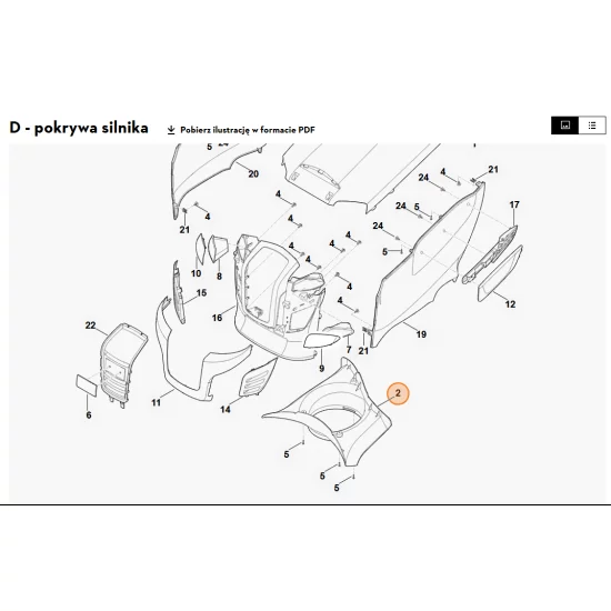 STIHL   pokrywa kanału powietrza 6170 087 3000