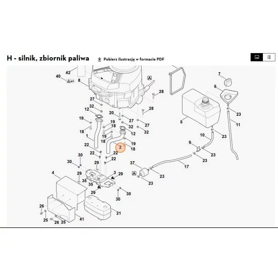 STIHL   Kolektor, str. lewa 6170 140 2520