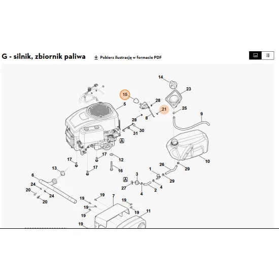 STIHL   Element uchwytu 6170 180 2800