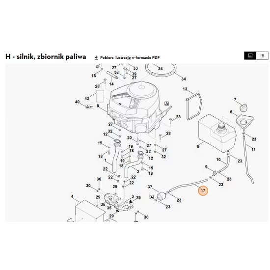 STIHL   Giętki przewód paliwowy 6170 350 2720