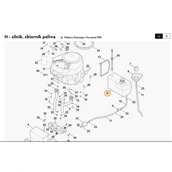 STIHL   Zbiornik paliwa 6170 351 0405