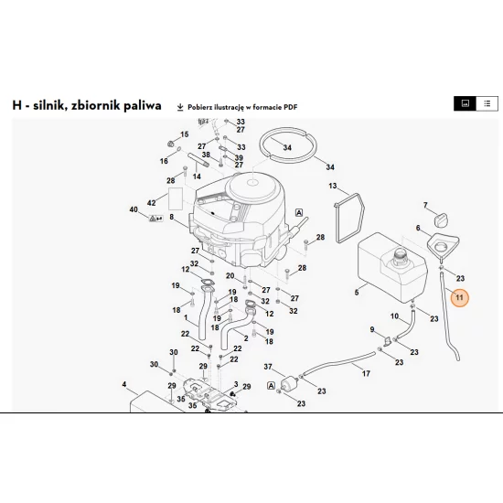 STIHL   Przewód elastyczny 6170 358 0800