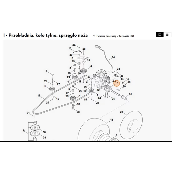 STIHL  Przekładnia  T3-AHBF-2X3C-1TX4 6170 640 0120