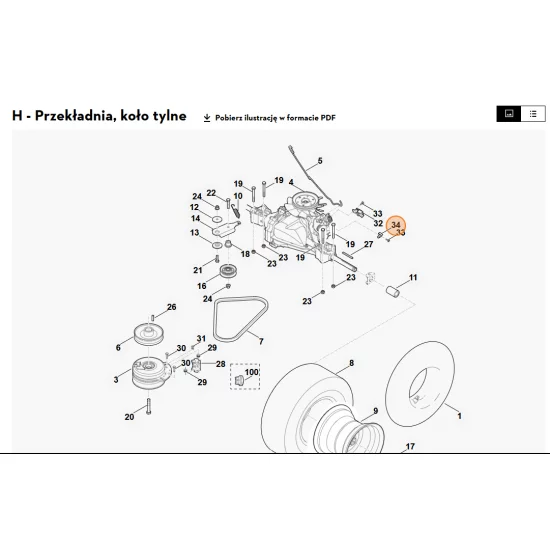 STIHL   Element kątowy 6170 647 1100