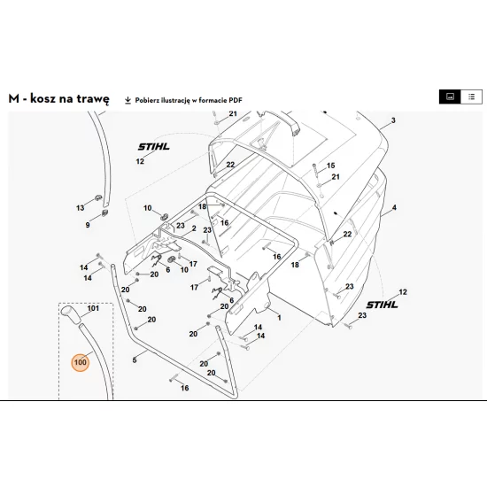 STIHL   Dźwignia 6170 703 6750