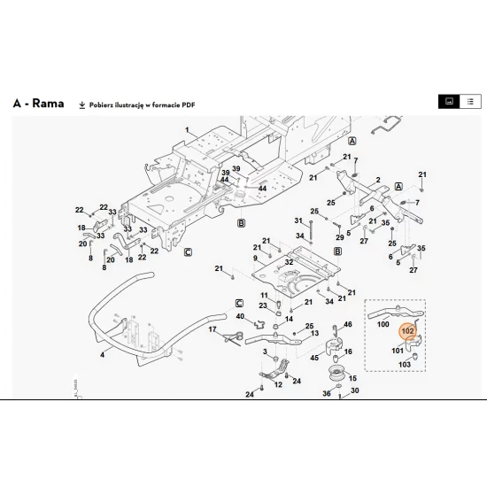 STIHL   Prowadnik paska 6170 704 9430