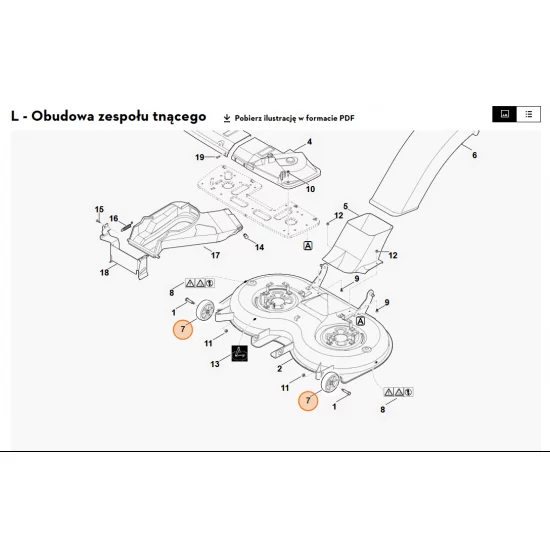 STIHL  Rolka dystansowa 6170 704 9700