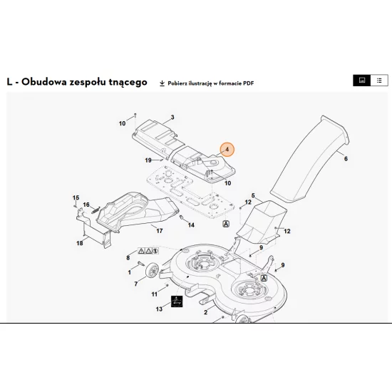 STIHL   Pokrywa ochronna, str. lewa 6170 706 0846