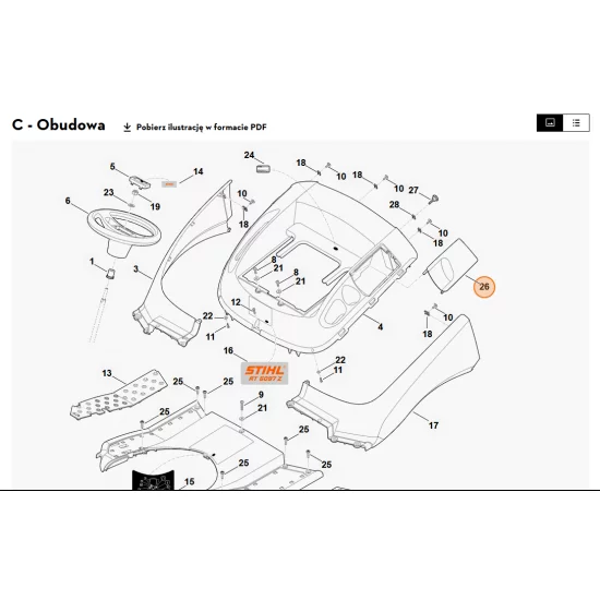 STIHL   Osłona 6170 706 3411