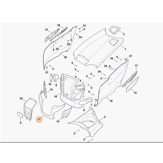 STIHL   Osłona 6170 706 3611