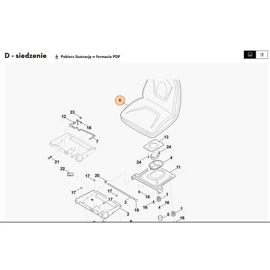 STIHL   Siedzenie 6170 760 0315