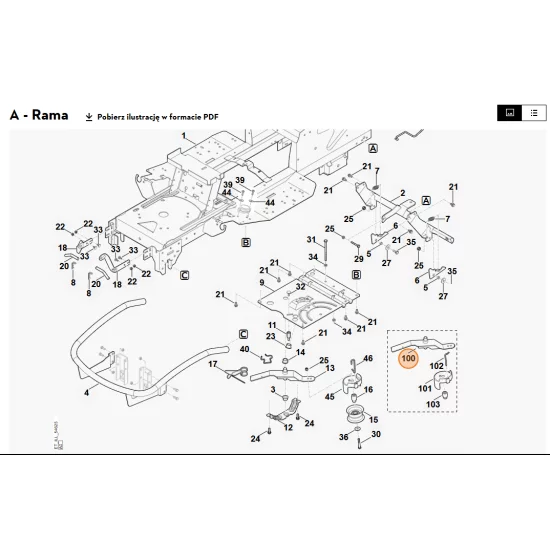 STIHL   Ramię naprężające 6170 760 0842