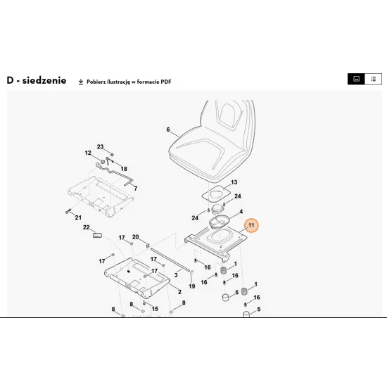 STIHL   Płytka wspornika 6170 763 5441