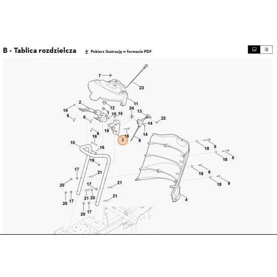 STIHL   Płytka wspornika 6170 763 5450