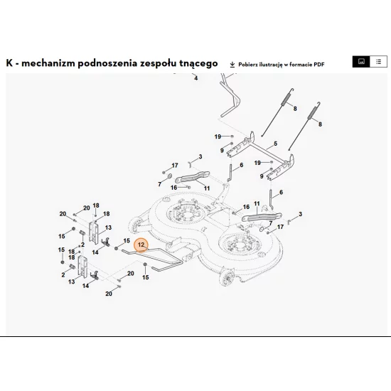 STIHL   jarzmo przednie 6170 780 3720