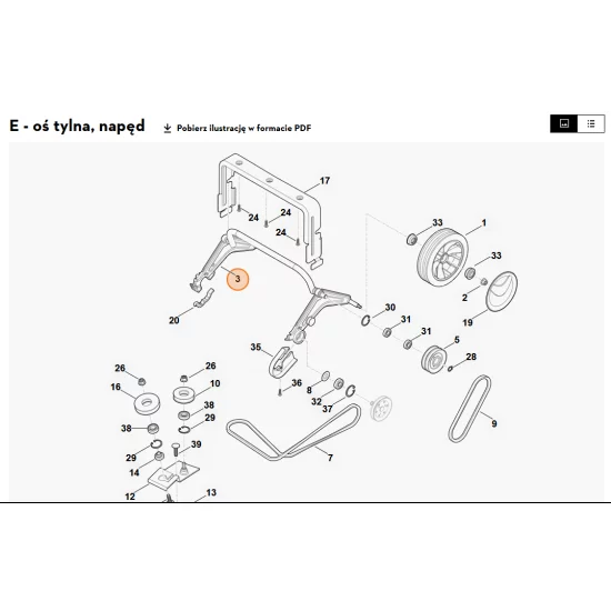 STIHL   Oś 6290 700 2407