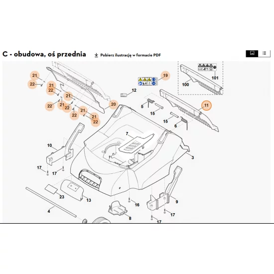 STIHL   Pokrywa 6290 700 2707