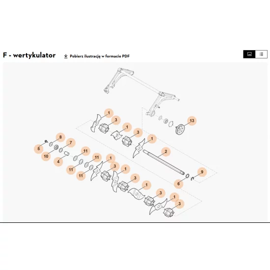 STIHL   Wałek noża kompl. 6290 700 3503