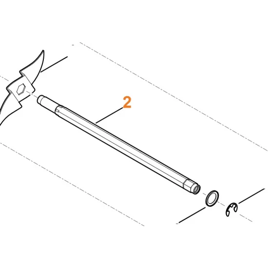 Stihl Viking wałek noży tnących wertykulatora RL 540 RLE 540 LB 540 LE 540
