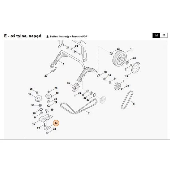 STIHL   Płyta mocująca 6290 704 2800