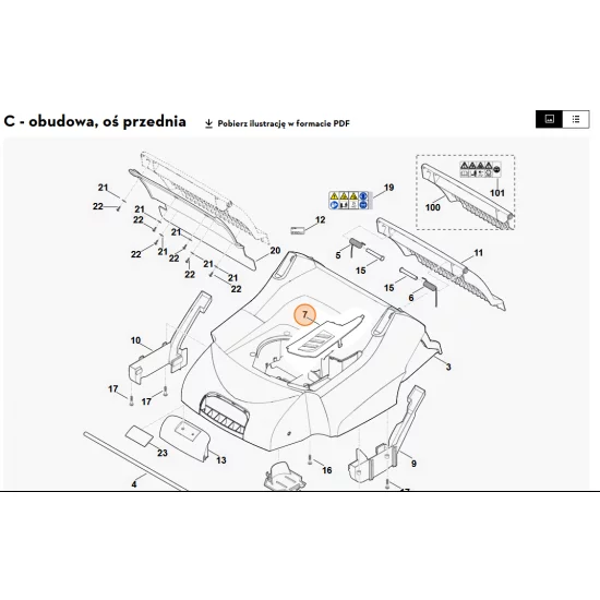 STIHL   Pokrywa 6290 706 0701