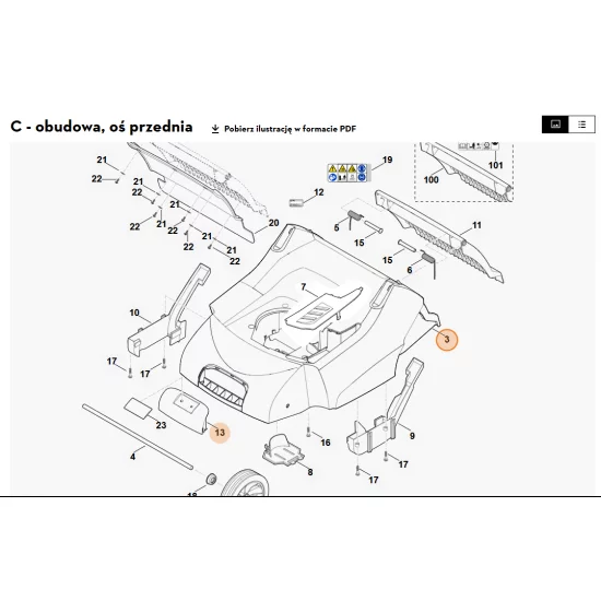 STIHL   Obudowa 6290 740 3007