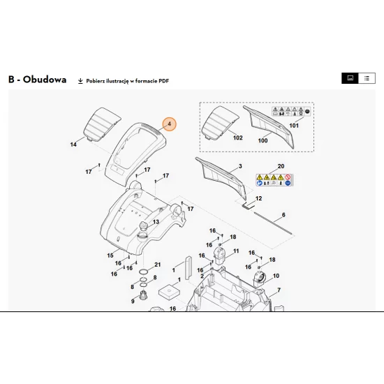 STIHL   Uchwyt 6291 703 6600