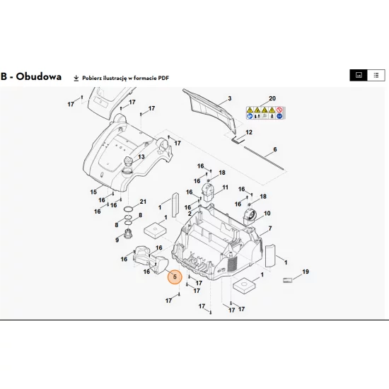 STIHL   Obciążnik przedni 6291 710 2500