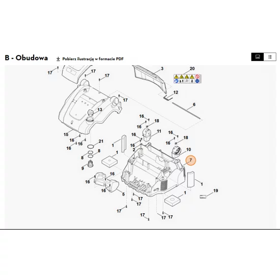 STIHL   Obudowa 6291 712 0100