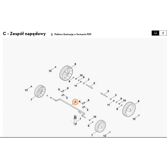 STIHL   oś przednia 6291 740 7400