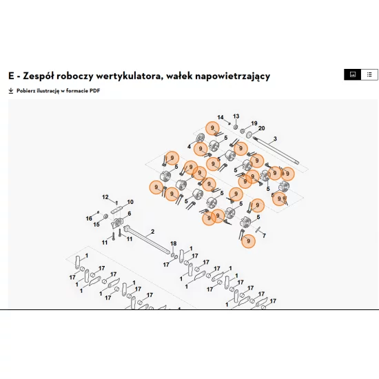 STIHL   Kultywator sprężynowy 6291 744 1100