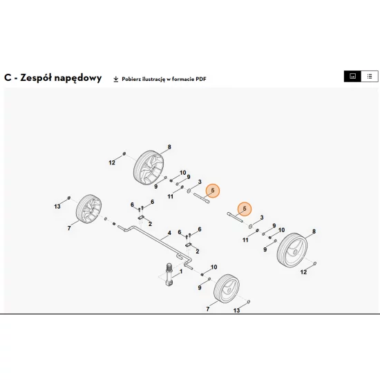 STIHL   Sworzeń koła 6291 763 3100